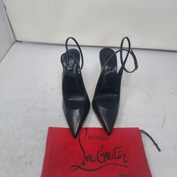Christian Louboutin Black Strappy Condora Leather Pump - Picture 5 of 11
